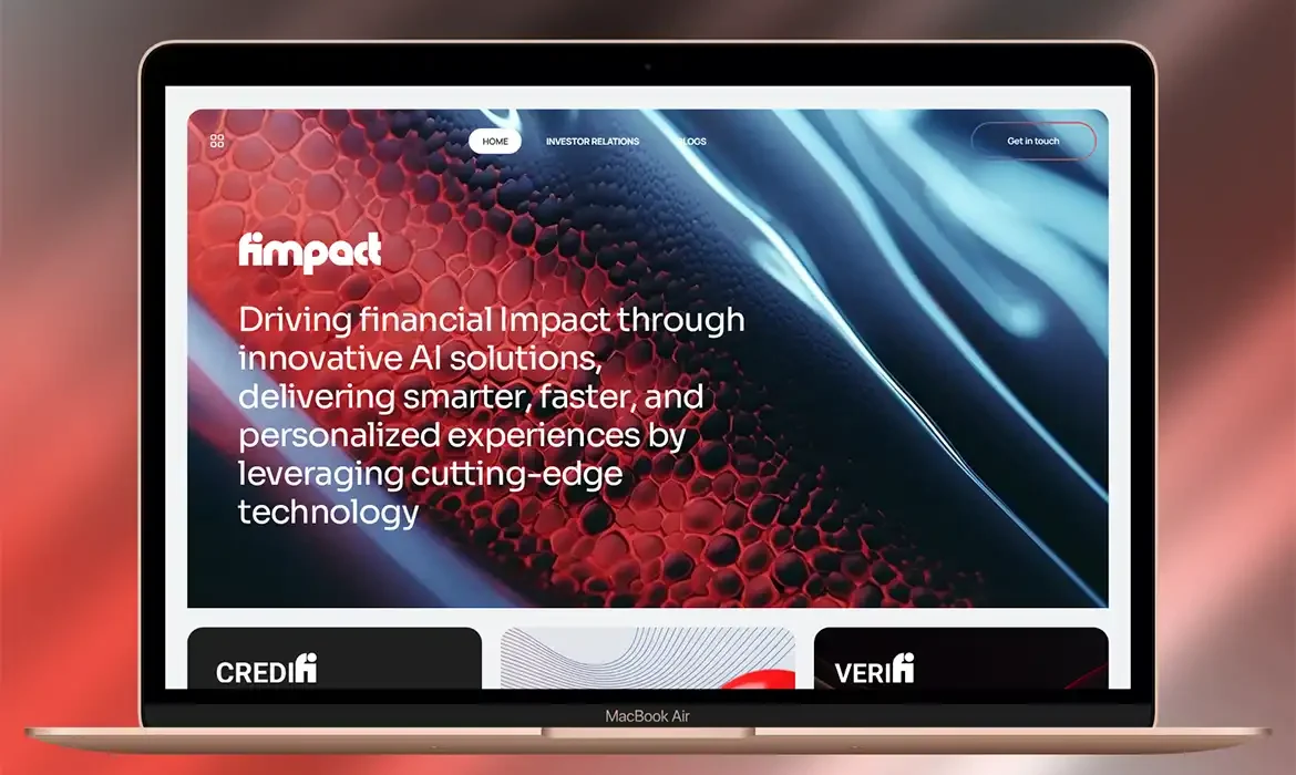 Website design for a Fimpactgroup Company
